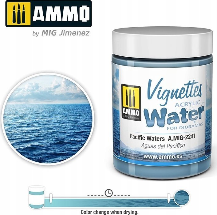 Vallejo Ammo: Acrylic Water - Vignettes - Pacific Waters (100 ml)