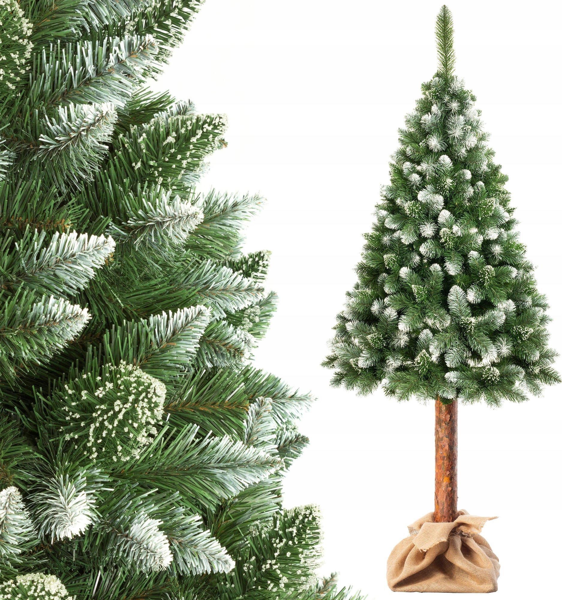 Kadax Choinka sztuczna Diamentowa 160 cm Sosna Na Pniu