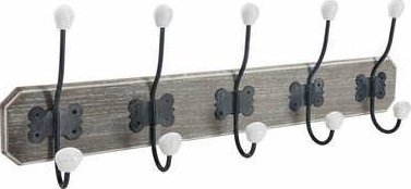 Atmosphera Wieszak Ruben 5 uchwytów jasny szary