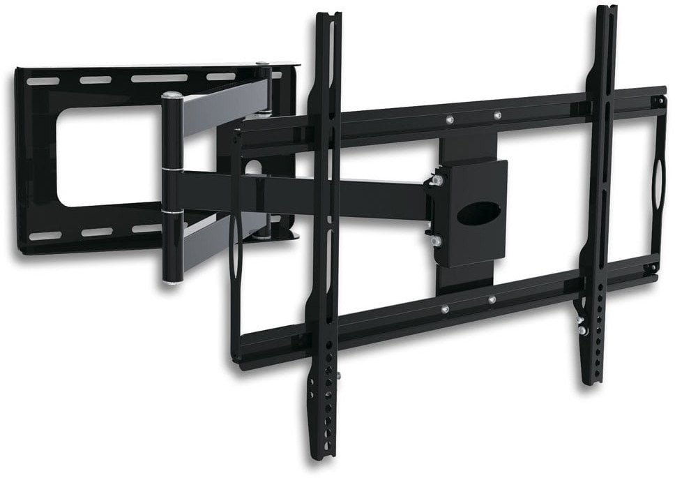 TECHLY Wandhalterung fuer LCD TV 81,28cm bis 177,80cm Tragklast bis 45Kg Slim Schwarz Ausziehbarer Arm bis zu 688mm