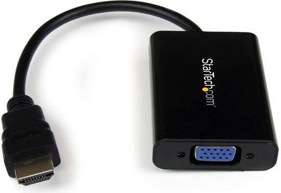 Adapter AV StarTech HDMI - D-Sub (VGA) czarny (HD2VGAA2)