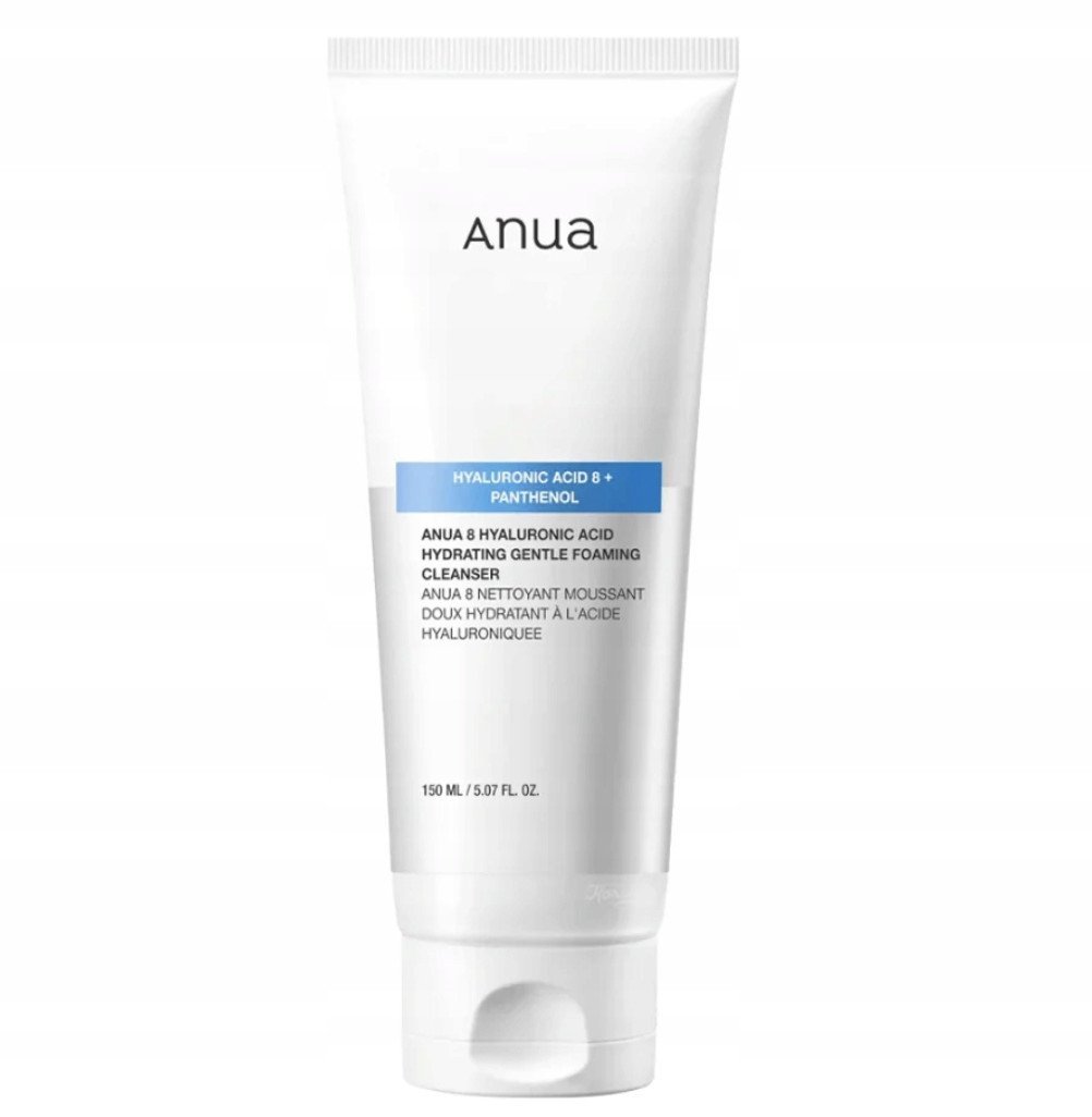 Anua 8 Hyaluronic Acid + Phantenol Nawilżająca pianka oczyszczająca 150ml