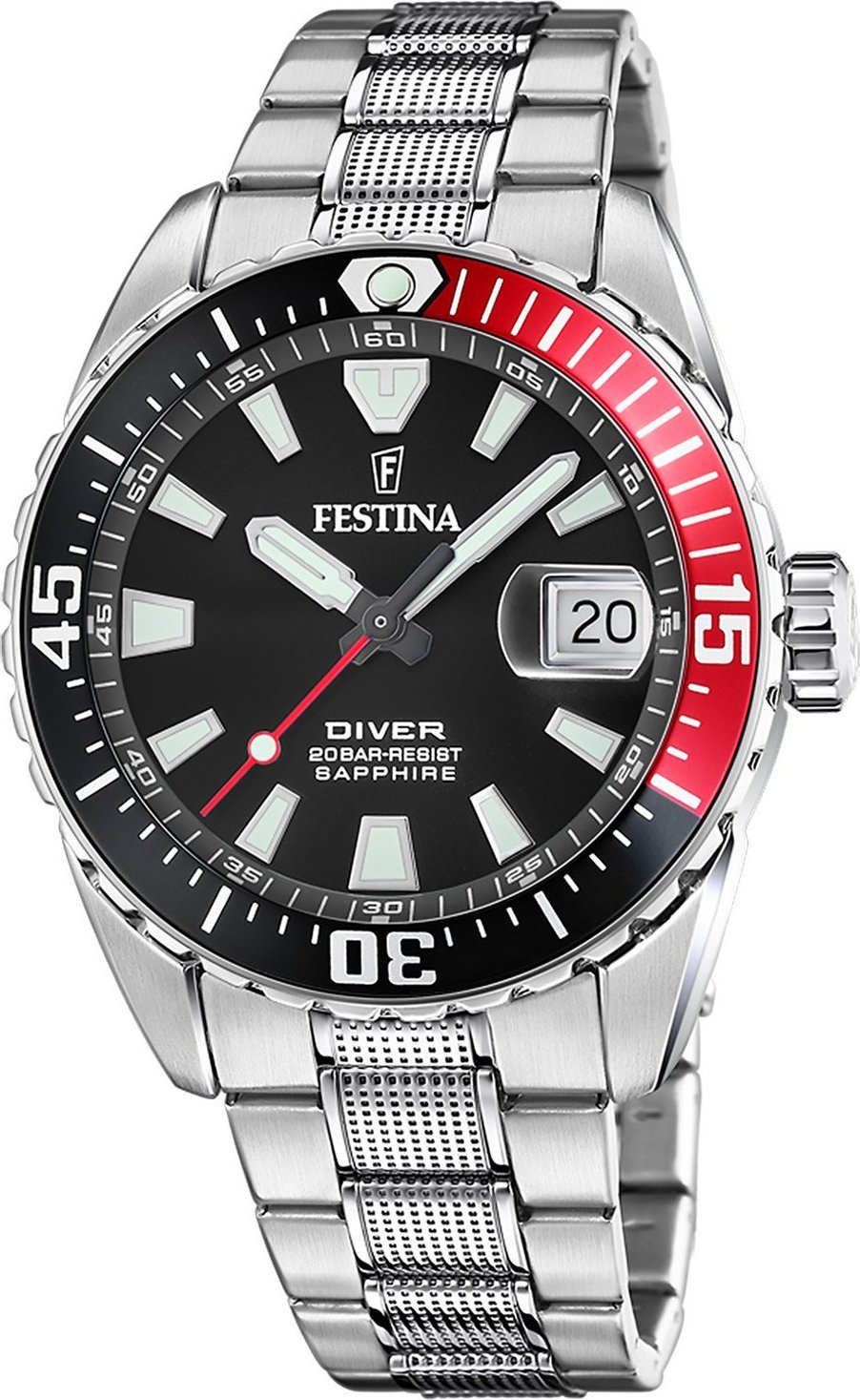 Zegarek Festina Zegarek męski Festina F20669-6 srebrny