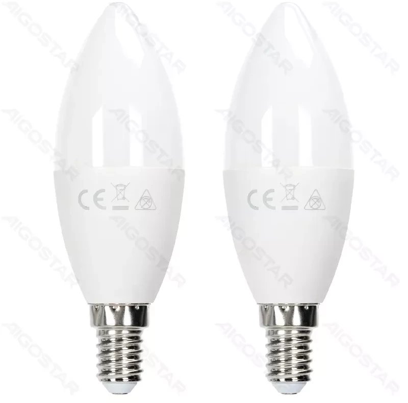 Aigostar 2 x Żarowki LED C37 E14 11W 4000K