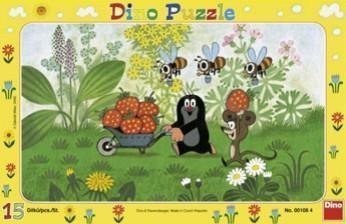 Puzzle 15 Krecik na wycieczce DINO