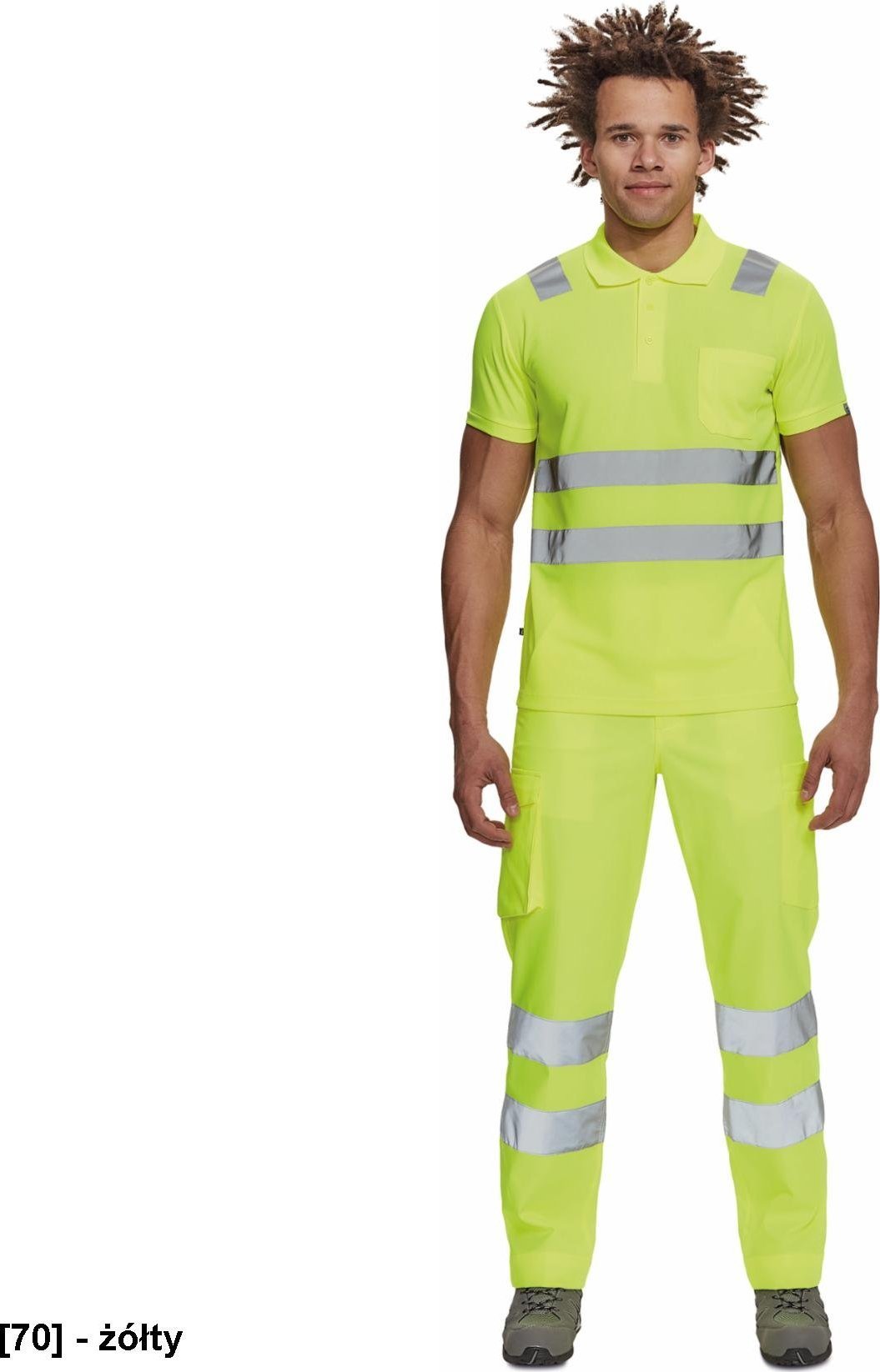 CERVA JAEN HV - koszulka polo - żółty 3XL