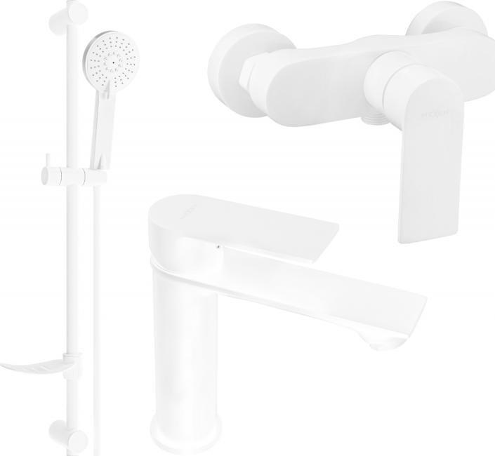 Bateria prysznicowa Mexen Mexen Royo DF40 zestaw prysznicowy, biały - 72204DF40-20