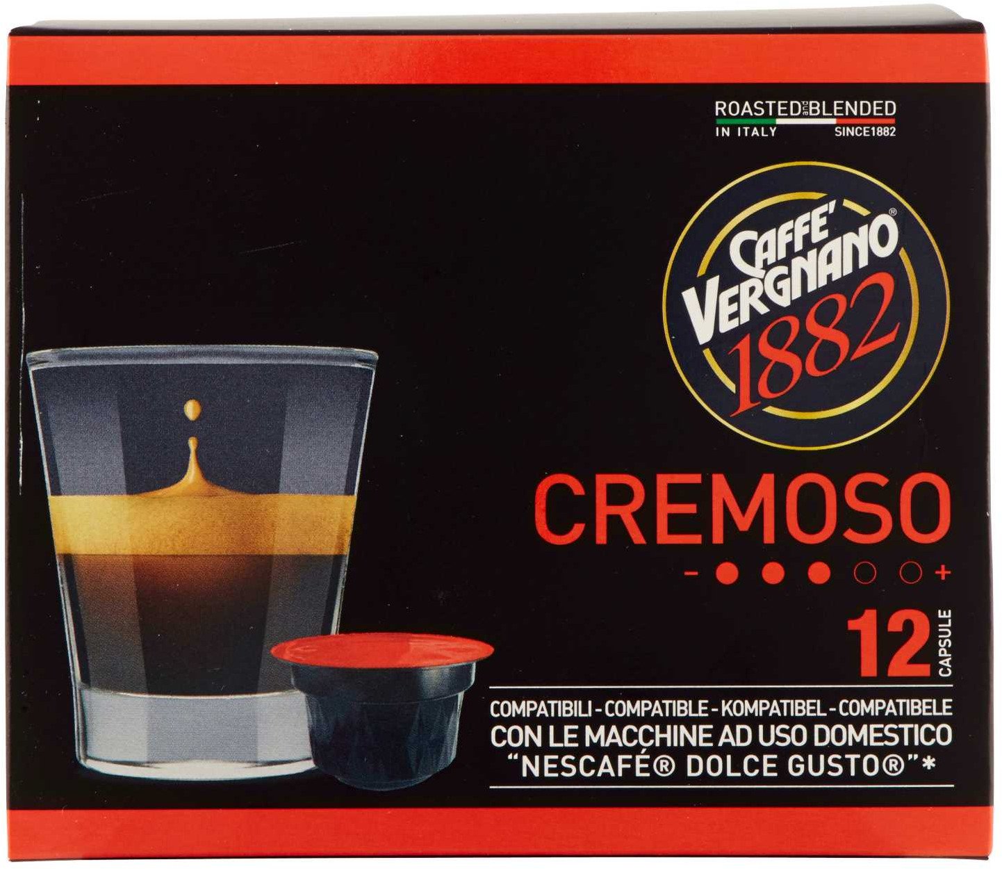 Caffe Vergnano Kapsułki do ekspresu Dolce Gusto Cremoso 12szt. -