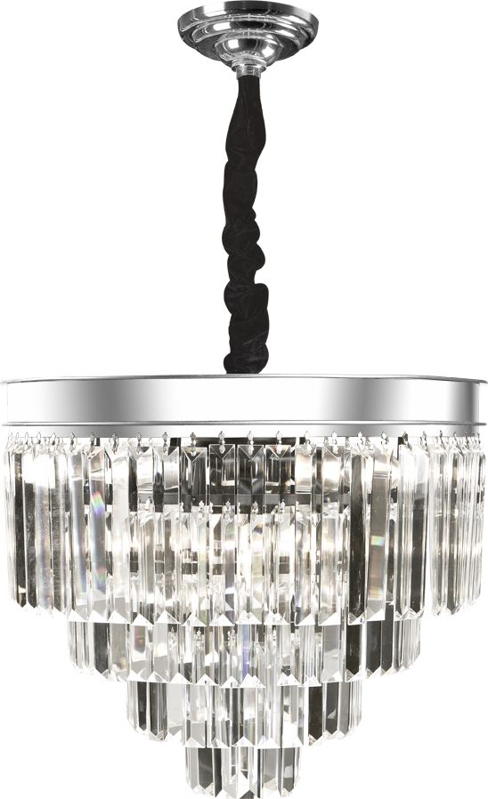 Lampa wisząca Witek Home Lampa wisząca kryształowa Monk Chrome 33291/11