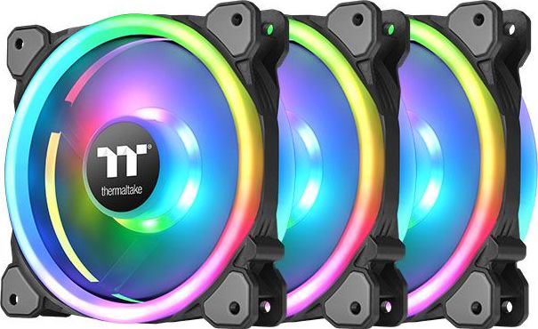 Wentylator Thermaltake Riing Trio 14 LED RGB Plus 3-pack + Hub (CL-F077-PL14SW-A)