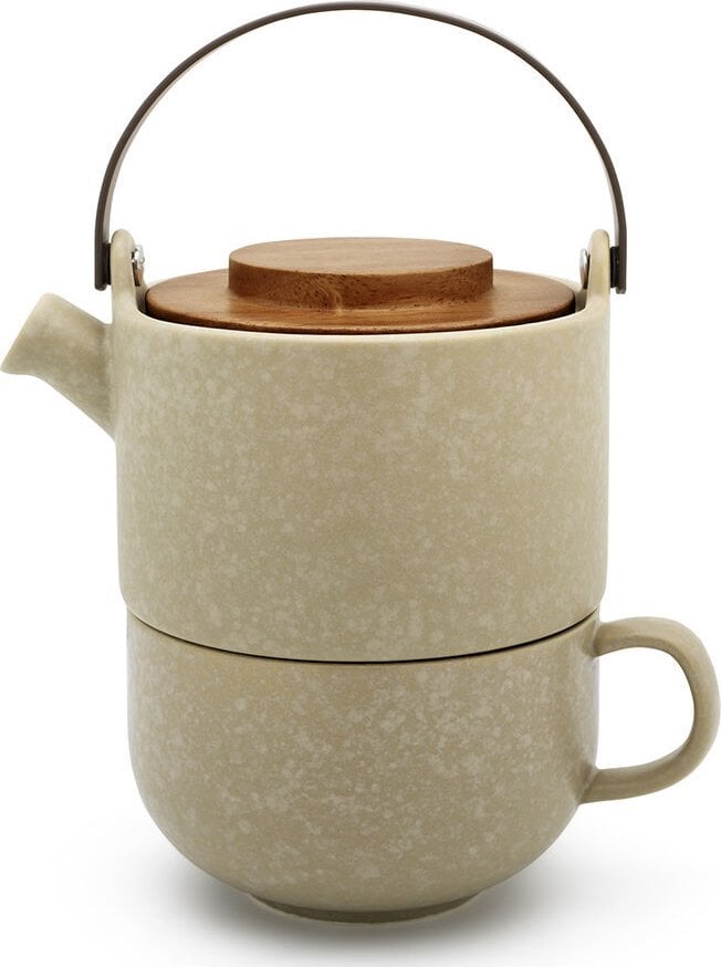 Bredemeijer Bredemeijer Tea-for-one Umea beige / Acacia Lid 142024