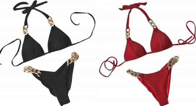 Pan i Pani Gadżet Strój kąpielowy bikini welur velvet