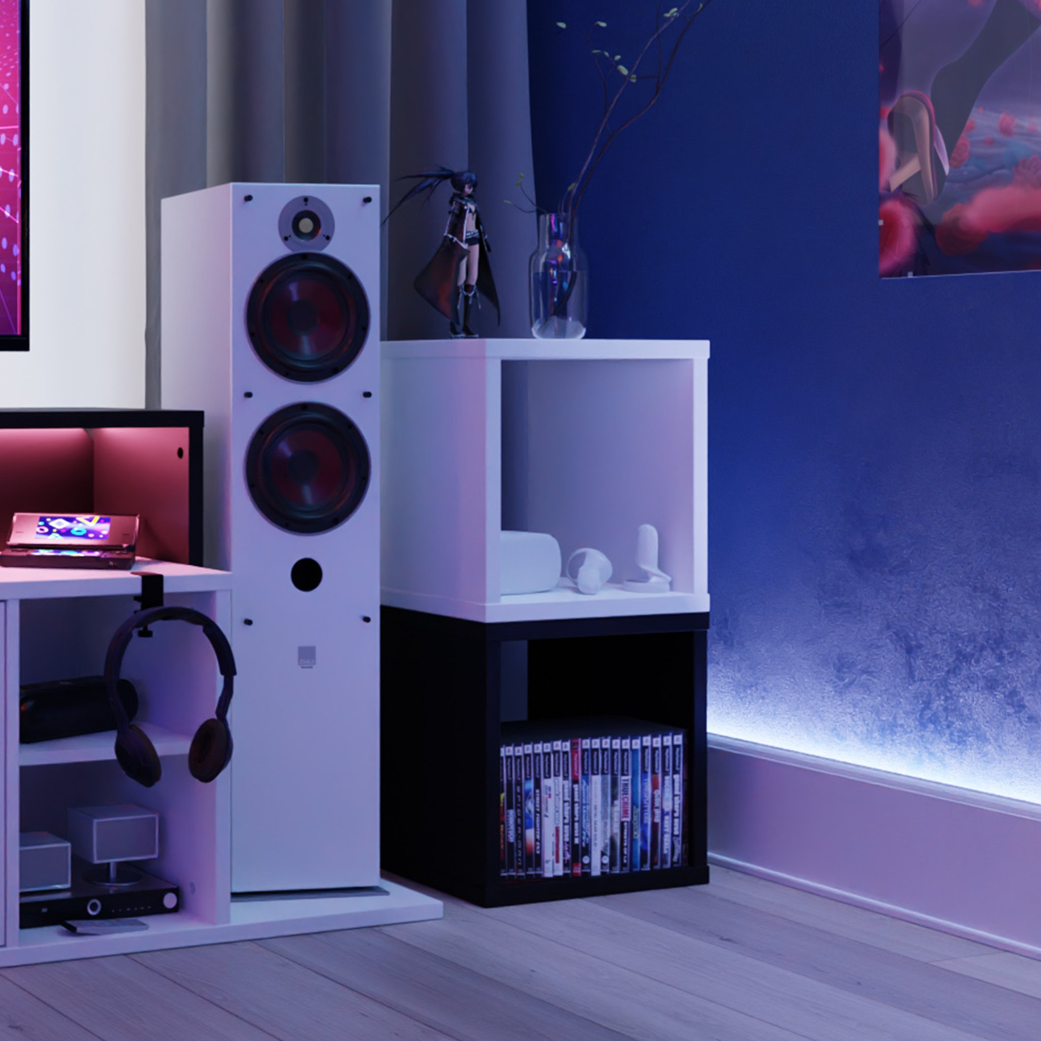 Regał Satellite011 - Biały