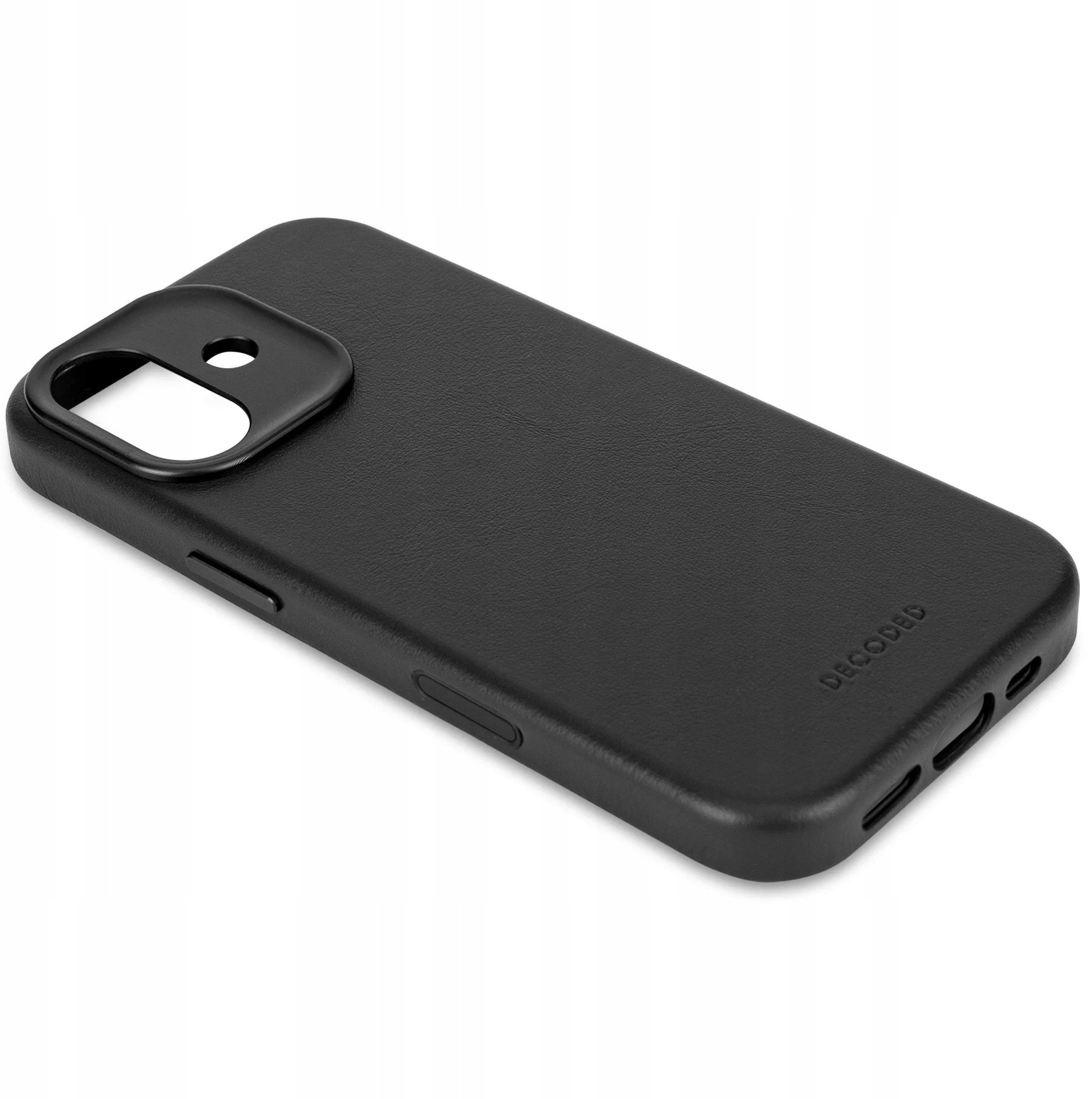 Decoded Leather Backcover - skórzana obudowa ochronna do iPhone 17 kompatybilna z MagSafe black