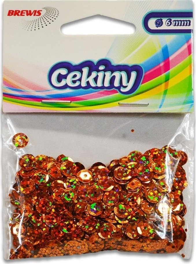 Cekiny hologramowe H 100 miedziany