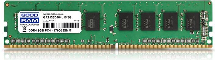 Pamięć GoodRam DDR4, 8 GB, 2133MHz, CL15 (GR2133D464L15S/8G)