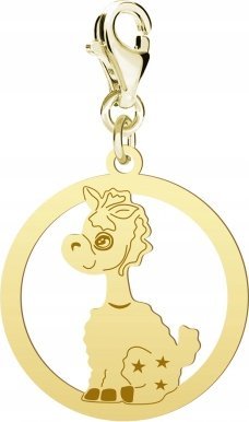 Radziszewska Jewellery Pozłacany Charms CUTIE LAMA DEDYKACJA