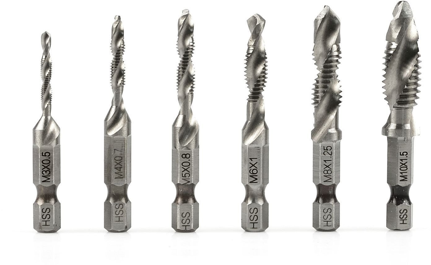 Zestaw wierteł gwintujących HSS M3-M10 6el. (100)