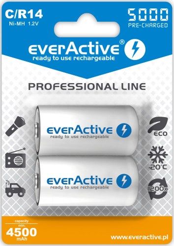 EverActive Akumulator Professional Line C / R14 5000mAh 2 szt.