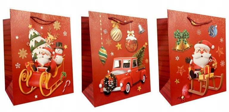 Torebka ozdobna prezentowa JP 9060-SD15 26x32x15 cm mix cena za 1 szt