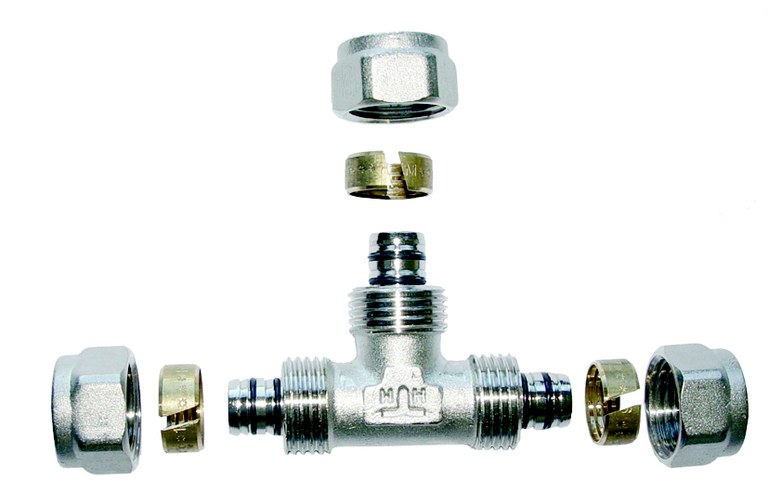 Invena Trójnik równoprzelotowy 16x16x16x2mm - PA-08-002