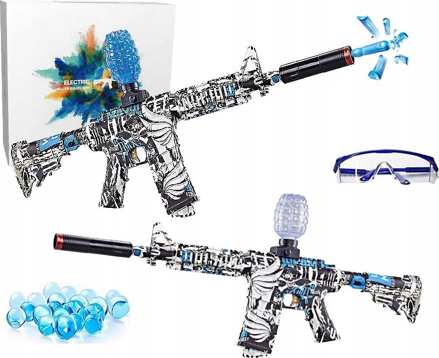 Karabin Pistolet Automat Na Kulki Żelowe Zestaw