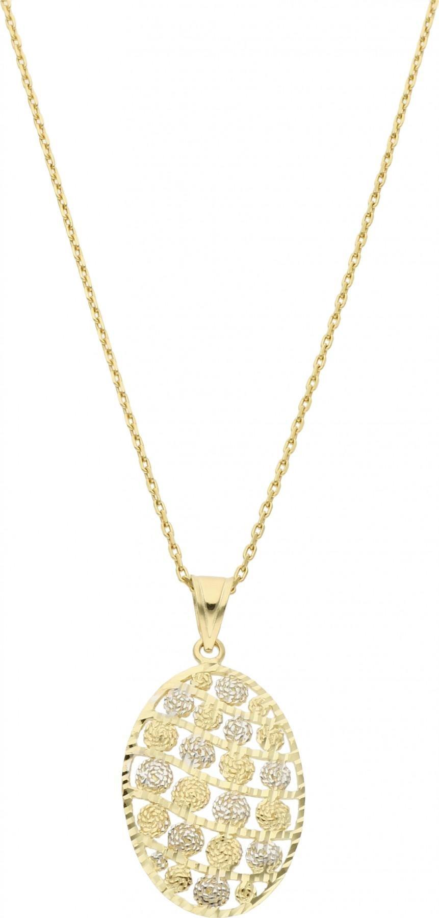 Rosanto Złota owalna ażurowa zawieszka 585 14k