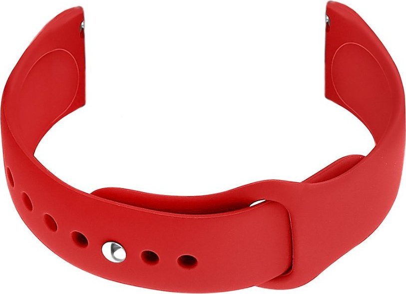 Pasek gumowy do zegarka U21 22mm - czerwony