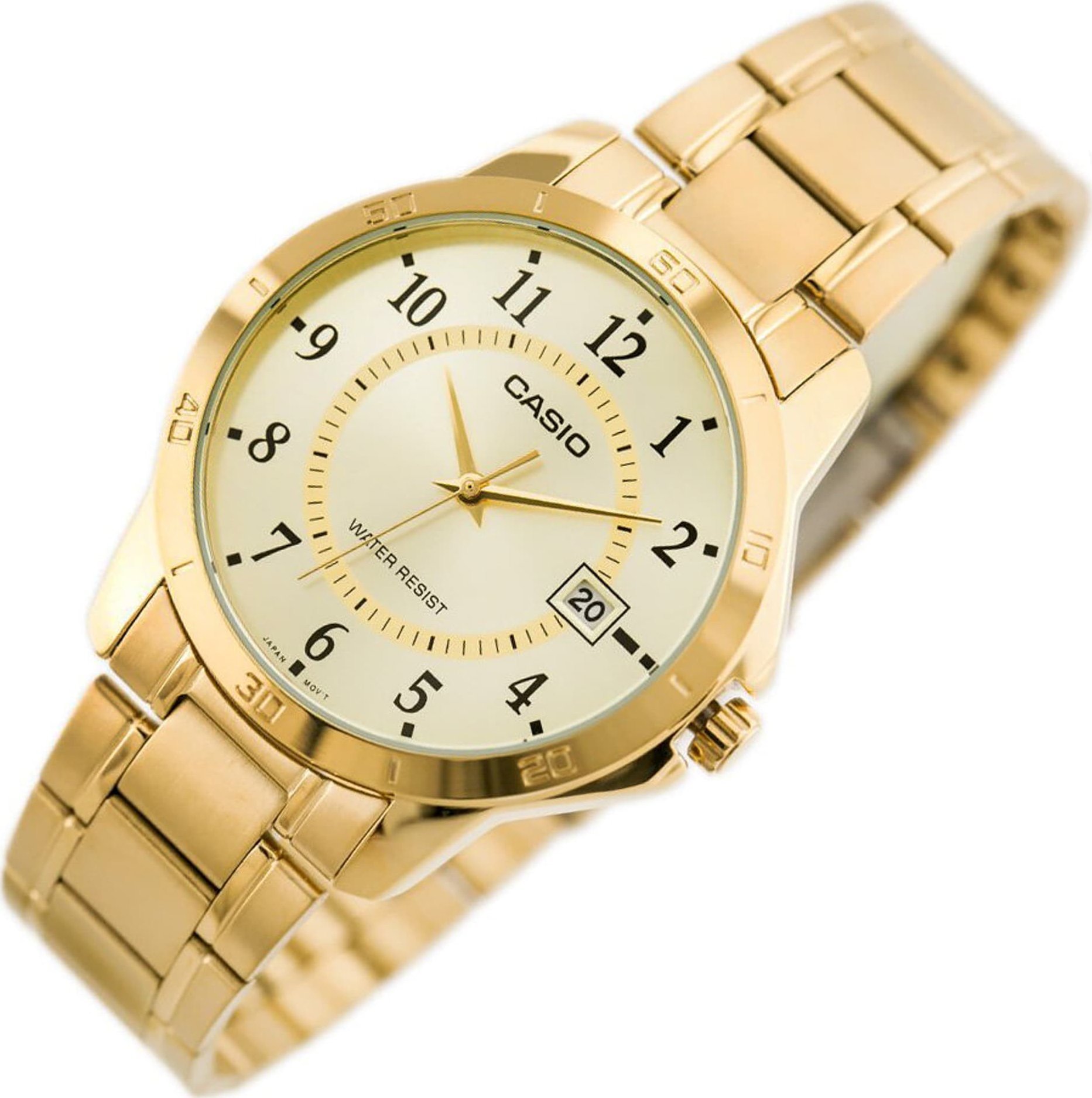 Zegarek Casio ZŁOTY ZEGAREK MĘSKI CASIO MTP-V004G-9B (zd047a) + BOX