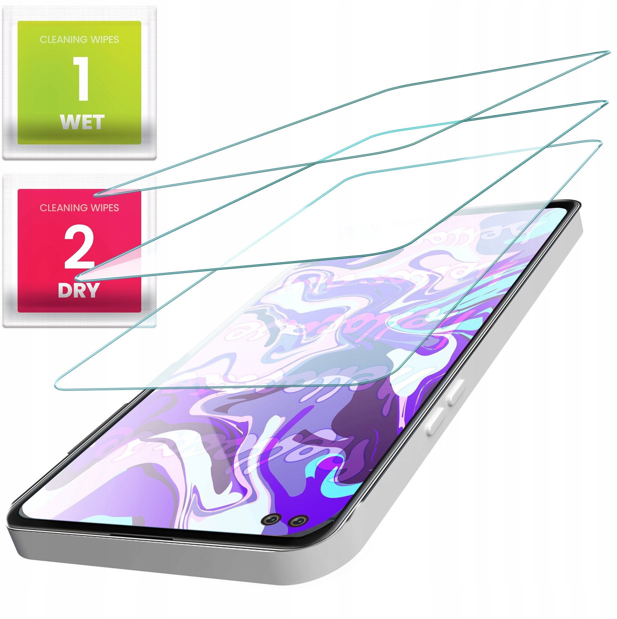 3-PAK Szkło Hybrydowe do Motorola Moto G 5G Plus (Szkiełko, Ochronne, 9H)