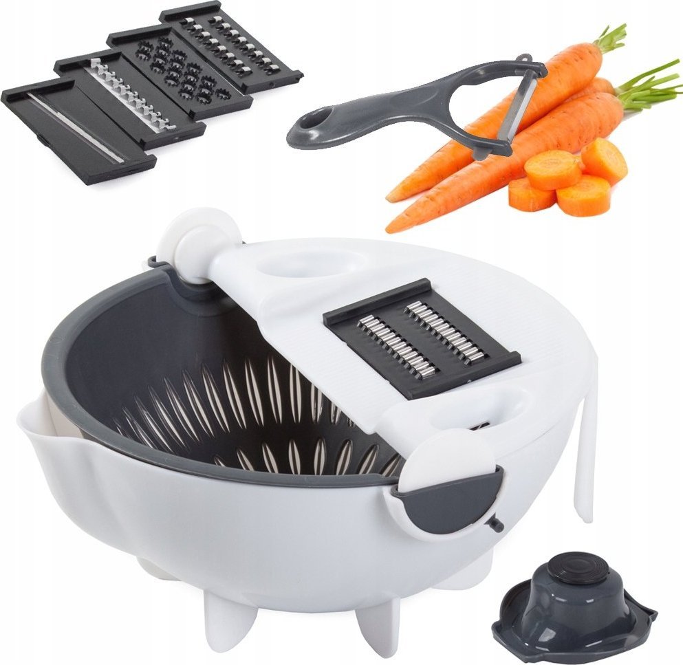 Rozdrabniacz Verk KRAJALNICA SZATKOWNICA DO WARZYW Z MISKĄ CEDZAK