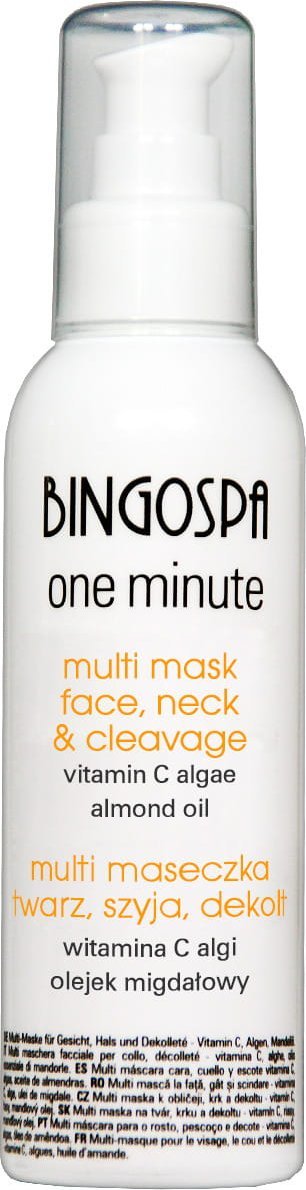 BingoSpa Multi maseczka twarz, szyja, dekolt z witaminą C, algami i olejkiem migdałowym