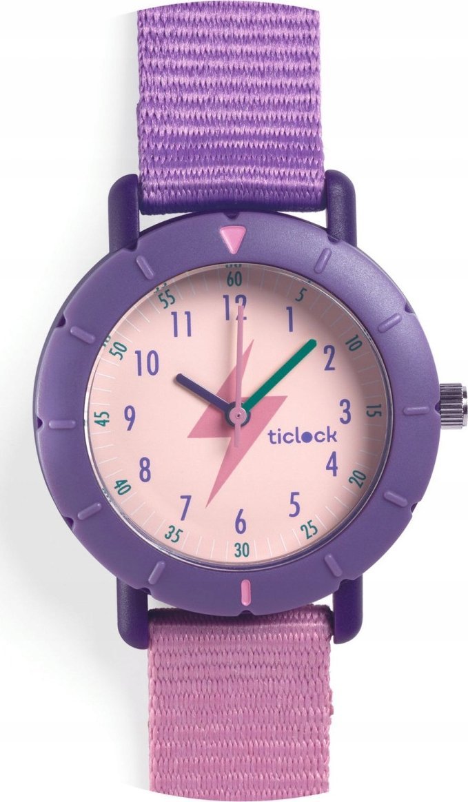 Zegarek sportowy Djeco Sportinis laikrodis – Violetinis blyksnis