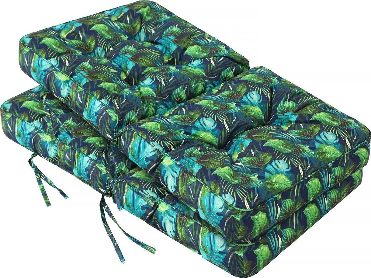 Hobbygarden 2x50 cm PODUSZKA VENUS 3D NIEBIESKIE LIŚCIE