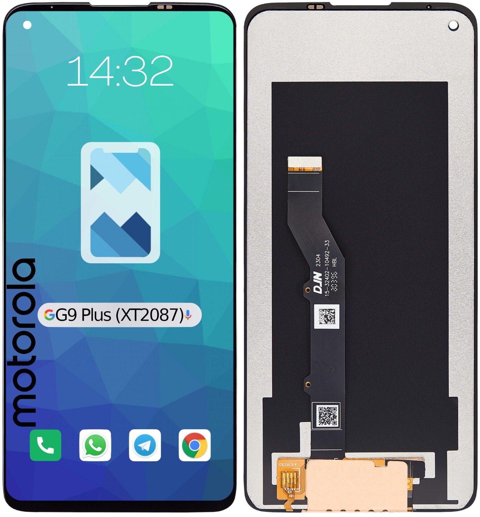 Wyświetlacz LCD Ekran Szybka Dotyk do Motorola Moto G9 Plus | XT2087