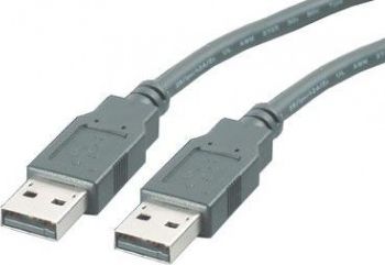 Kabel USB Roline USB-A - USB-A 3 m Czarny