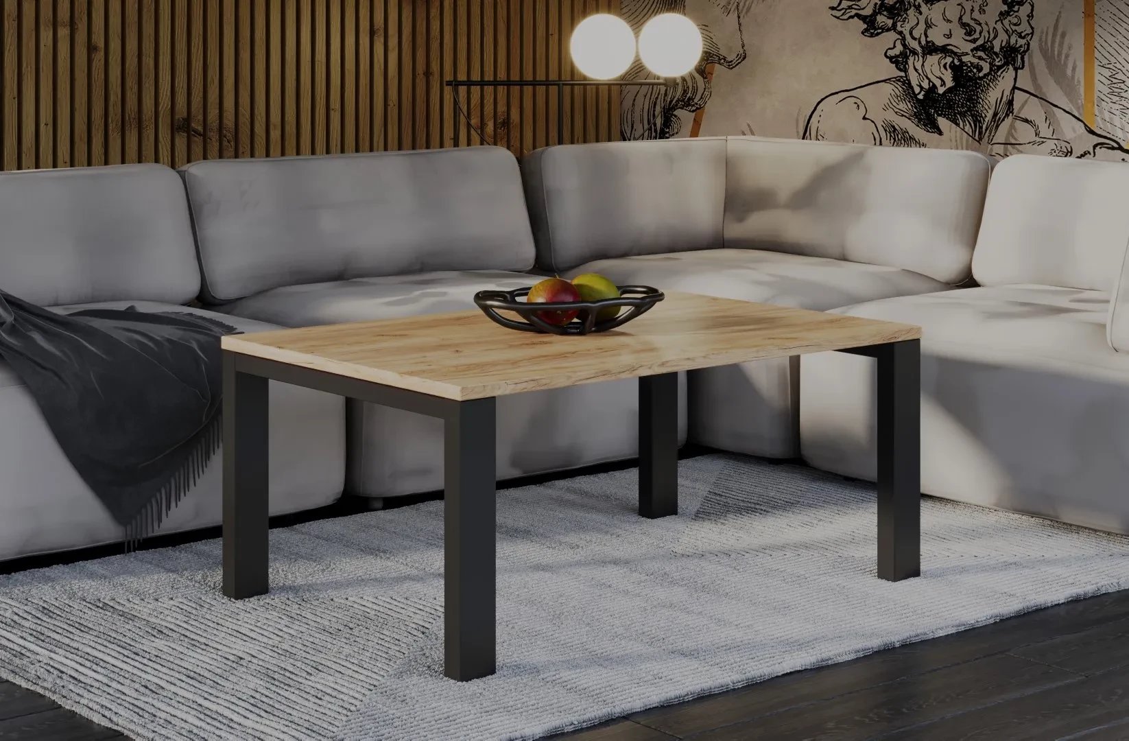 Ława GAROLD 120x80 dąb złoty craft ENDO