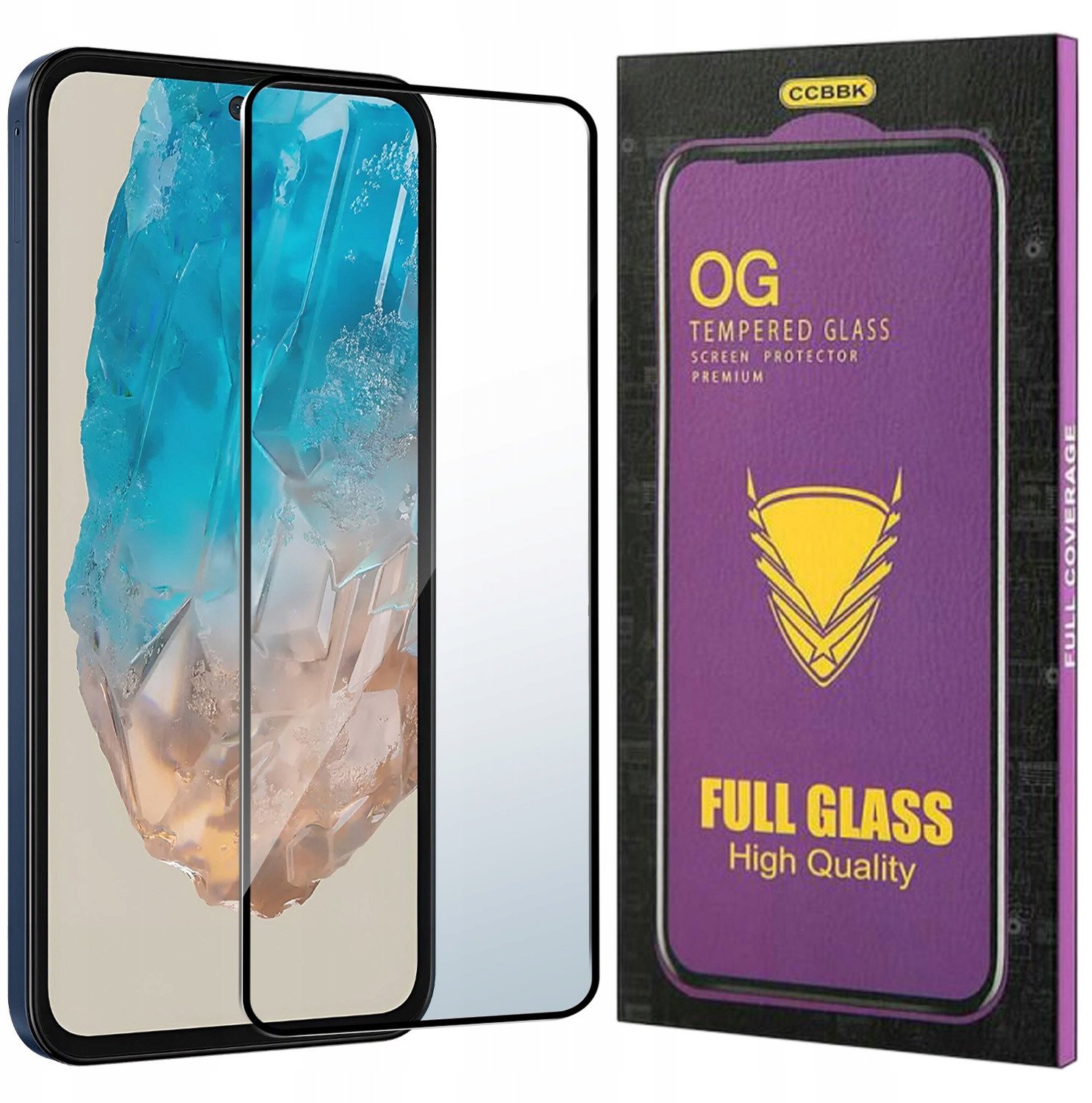 Szkło HARTOWANE 5D do Samsung Galaxy M35 5G OG PREMIUM CAŁY EKRAN PEŁNE