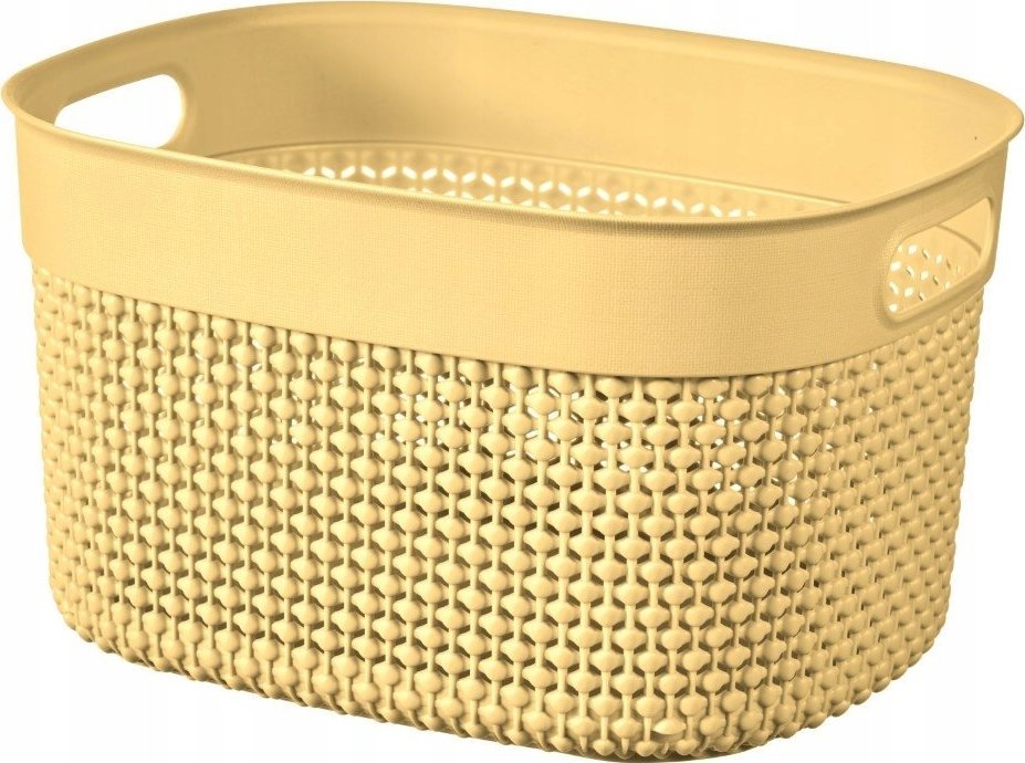 Kadax Curver Pudełko Koszyk 6L Pojemnik Żółty Eko