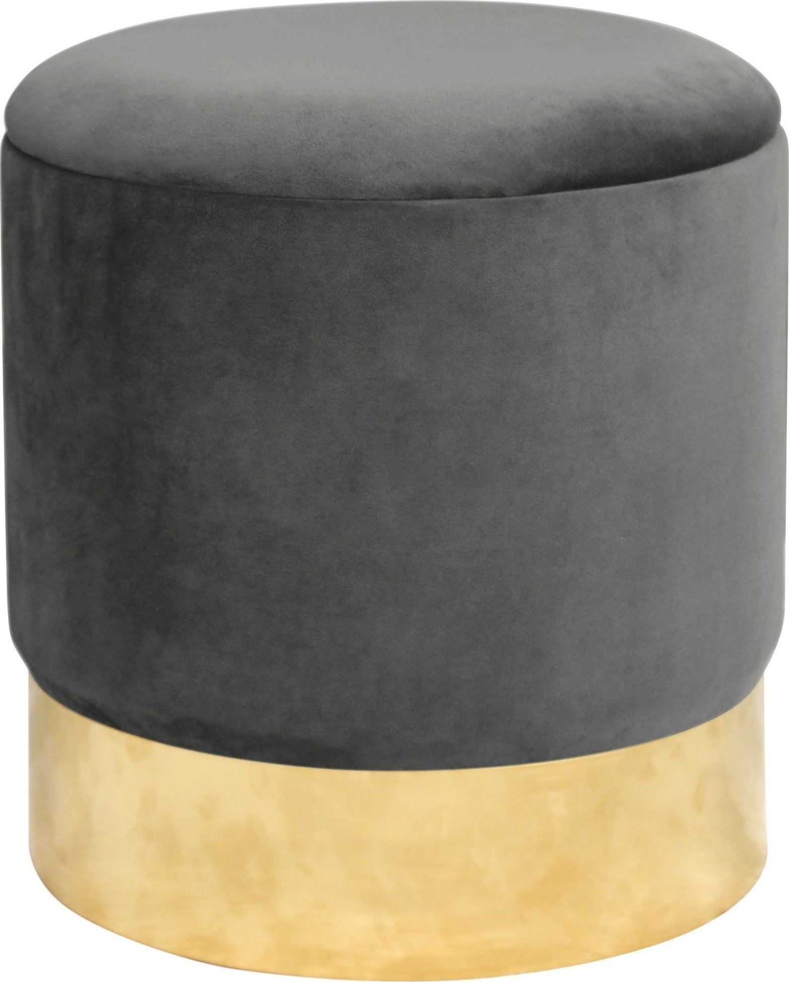 Fabryka Mebli Akord Pufa otwierana ze schowkiem welurowa GOLDEN Szara