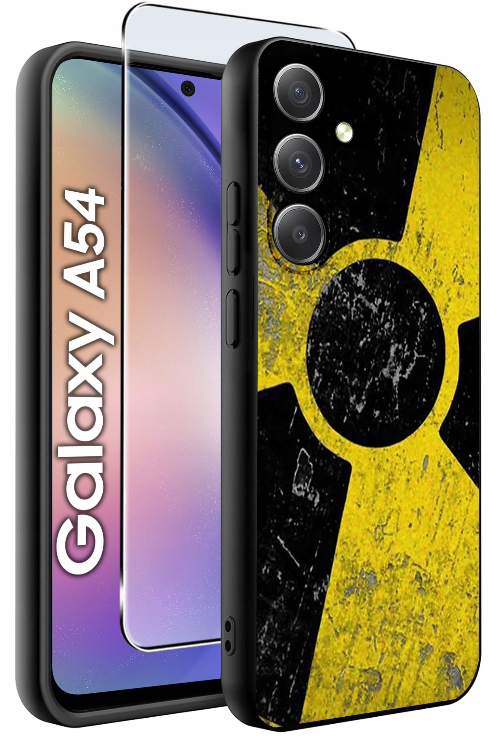 krainaGSM ETUI do Samsung A54 5G wzory | SILIKONOWE MATT CASE + SZKŁO 9H