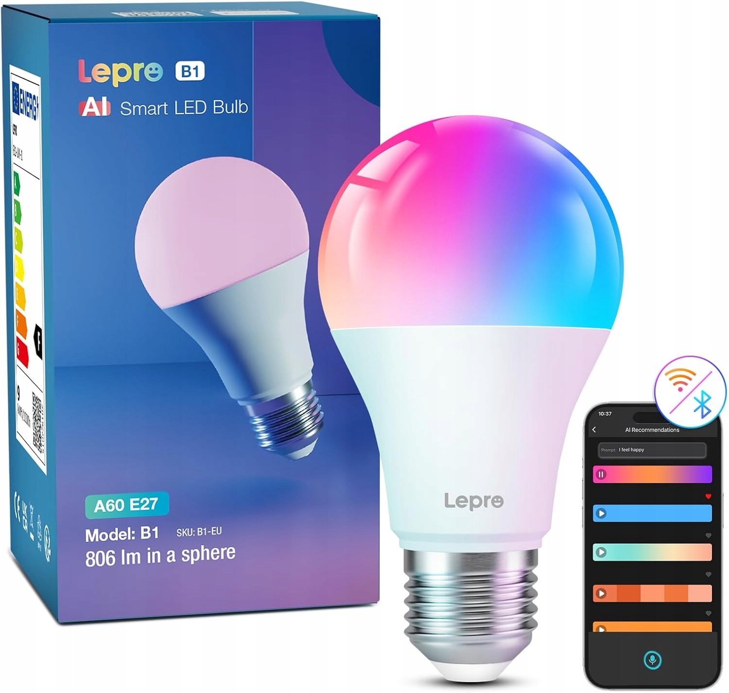Lepro B1 AI Smart Bulb E27 - inteligenta żarówka E27