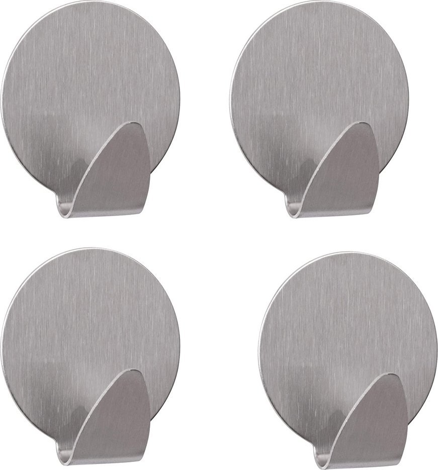 Verk Wieszaki haczyki samoprzylepne stalowe 4 szt Wieszaki haczyki samoprzylepne stalowe 4 szt