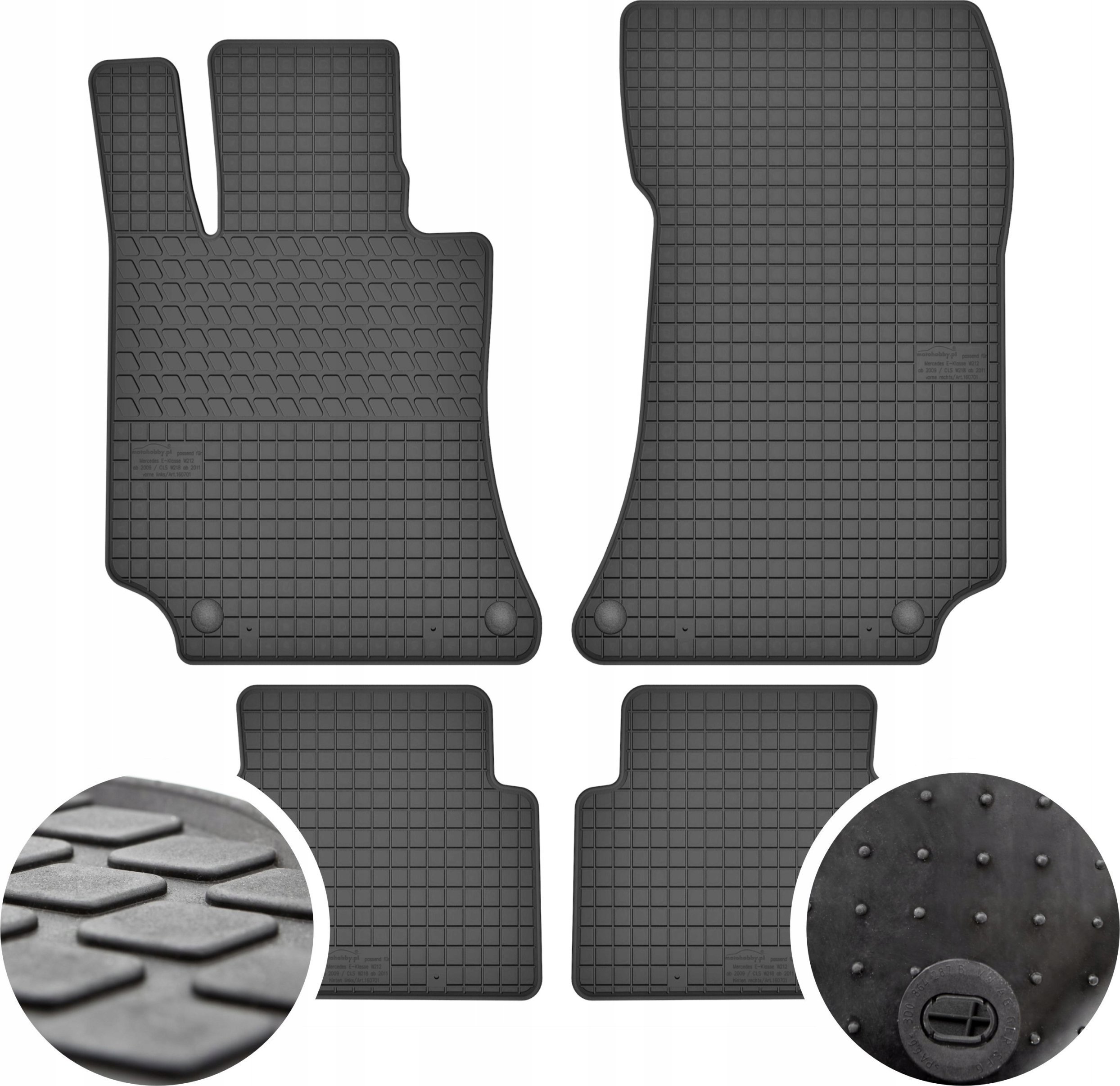 GeyerHosaja Dywaniki gumowe do Mercedes-Benz E W212/GLK