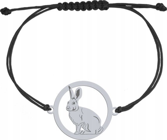 Radziszewska Jewellery Srebrna Bransoletka z ZAJĄCEM GRAWER DEDYKACJA