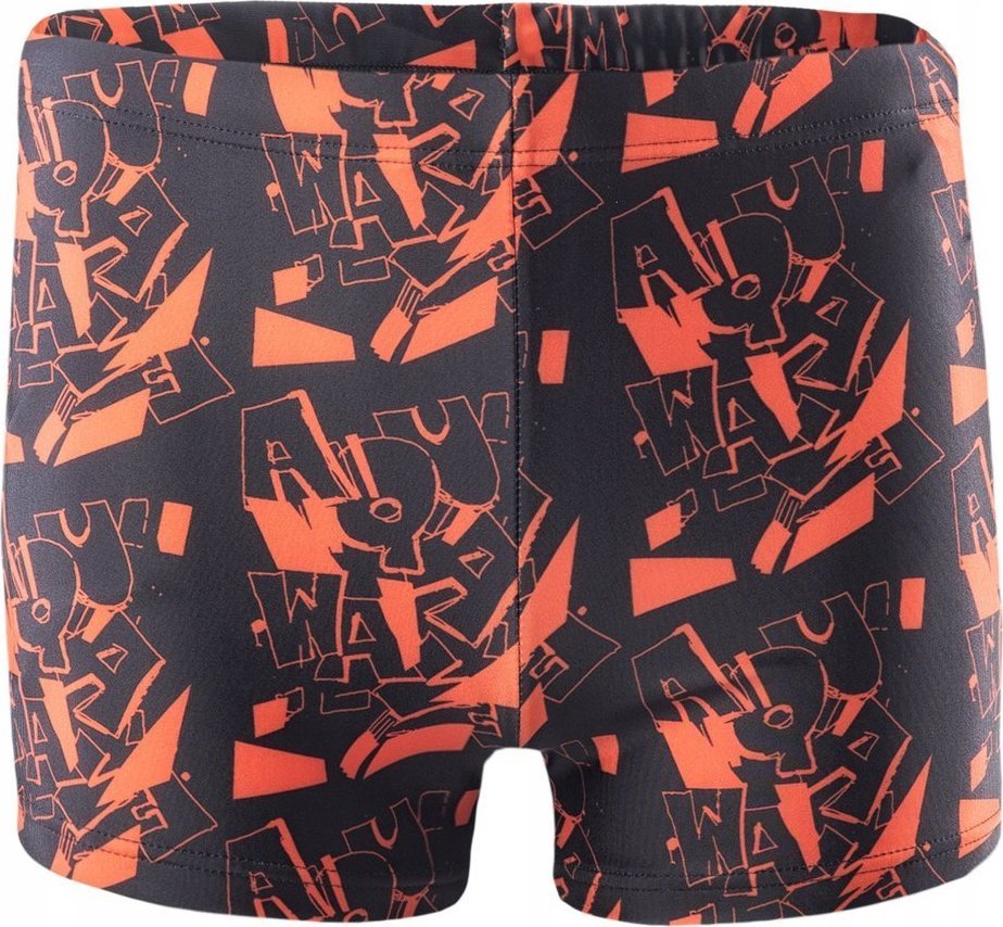 AquaWave Kąpielówki spodenki bokserki dziecięce Aquawave Atos Jr czarno-pomarańczowe rozmiar 164