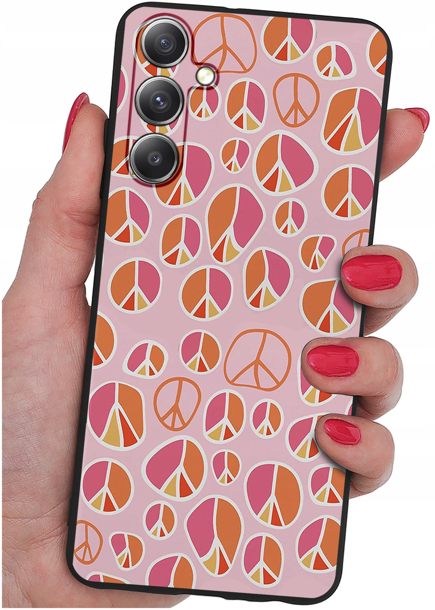 Etui do Samsung Galaxy S24 FE WZORY |SILIKONOWE MATT CASE + SZKŁO 9H