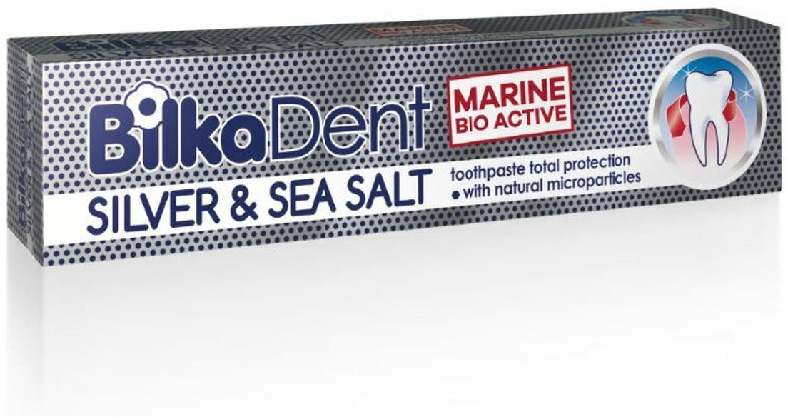 Bilka Dent Pasta do zębów Srebro koloidalne i sól morska 75ml