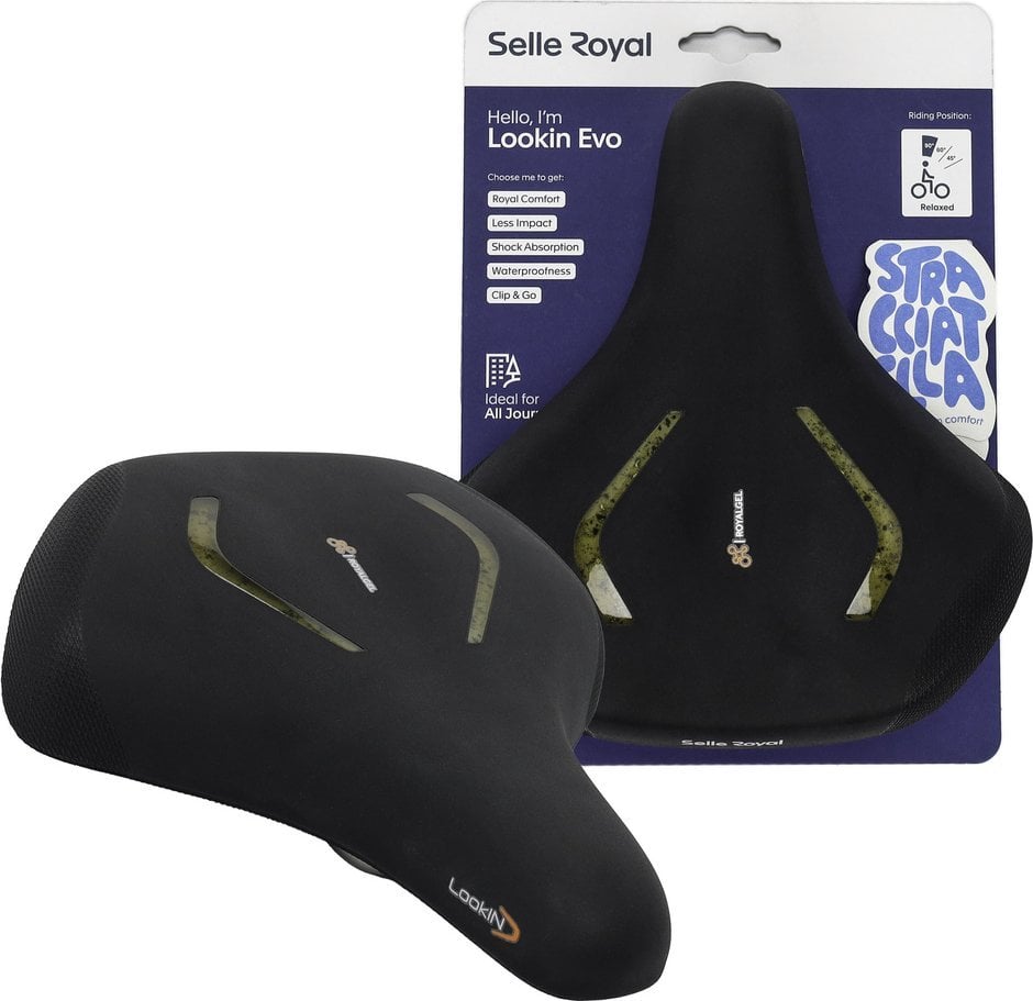 Siodełko Selle Royal Lookin Evo Relaxed 90st. żelowe + elastomery unisex