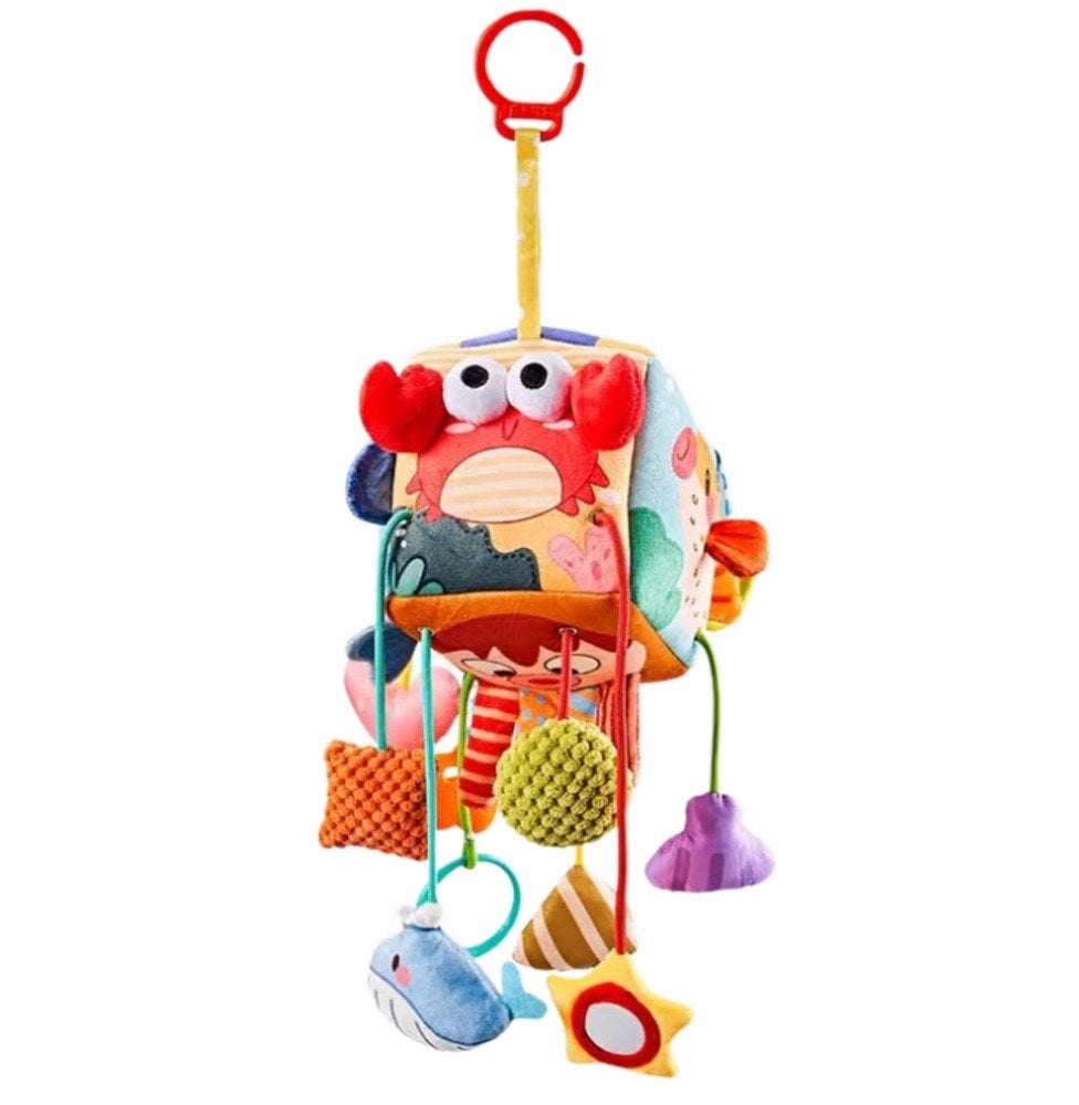 Kostka Sensoryczna Zawieszka Do Łóżeczka Zwierzęta Morskie